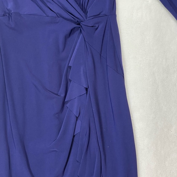 Lauren Ralph Lauren Royal Blue 3/4 Sleeve Dress - Picture 2 of 9